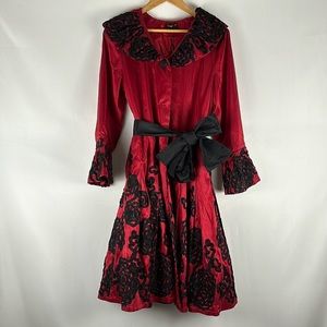 Jerry T Red and Black Dress